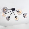 Koyoto Lampa sufitowa, Kula świetlna 77.5 cm W kolorze bursztynu, Przezroczysty, Przydymiony, 6-punktowe
