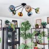 Koyoto lampa sufitowa, kula świetlna 77.5 cm niebeieski, złoty, zielony, przezroczysty, 6-punktowe