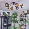 Koyoto lampa sufitowa, kula świetlna 77.5 cm niebeieski, złoty, zielony, przezroczysty, 6-punktowe
