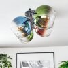 Koyoto lampa sufitowa, kula świetlna niebeieski, zielony, przezroczysty, miedziany, 4-punktowe
