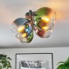 Koyoto lampa sufitowa, kula świetlna niebeieski, zielony, przezroczysty, miedziany, 4-punktowe