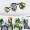 Koyoto lampa sufitowa, kula świetlna niebeieski, zielony, przezroczysty, miedziany, 4-punktowe