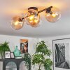 Koyoto lampa sufitowa, kula świetlna bursztynowy, przezroczysty, 4-punktowe