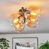 Koyoto lampa sufitowa, kula świetlna bursztynowy, przezroczysty, 4-punktowe