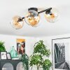 Koyoto lampa sufitowa, kula świetlna bursztynowy, przezroczysty, 4-punktowe