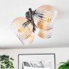 Koyoto lampa sufitowa, kula świetlna bursztynowy, przezroczysty, 4-punktowe