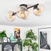 Koyoto lampa sufitowa, kula świetlna bursztynowy, przezroczysty, 4-punktowe