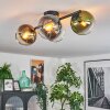 Koyoto lampa sufitowa, kula świetlna niebeieski, złoty, zielony, przezroczysty, przydymiony, 4-punktowe