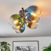 Koyoto lampa sufitowa, kula świetlna niebeieski, złoty, zielony, przezroczysty, 4-punktowe