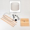 Bassagoda lampa stojąca kolory naturalne, biały, 1-punktowy