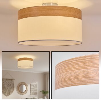 Pontresina Lampa sufitowa Nikiel matowy, 3-punktowe