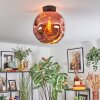 Ripoll lampa sufitowa, kula świetlna miedziany, 1-punktowy