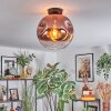 Ripoll lampa sufitowa, kula świetlna przezroczysty, miedziany, 1-punktowy
