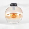 Koyoto lampa sufitowa, kula świetlna 30 cm bursztynowy, przezroczysty, 1-punktowy