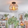 Koyoto lampa sufitowa, kula świetlna 30 cm bursztynowy, przezroczysty, 1-punktowy