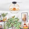 Koyoto lampa sufitowa, kula świetlna 30 cm bursztynowy, przezroczysty, 1-punktowy