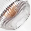 Koyoto lampa sufitowa, kula świetlna 30 cm przezroczysty, przydymiony, 1-punktowy