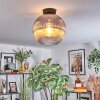 Koyoto lampa sufitowa, kula świetlna 30 cm przezroczysty, przydymiony, 1-punktowy