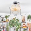 Koyoto lampa sufitowa, kula świetlna 30 cm bursztynowy, przezroczysty, 1-punktowy