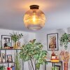 Koyoto lampa sufitowa, kula świetlna 30 cm bursztynowy, przezroczysty, 1-punktowy