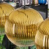 Koyoto lampa wisząca, kula świetlna, lampa wisząca złoty, przezroczysty, 4-punktowe