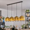 Koyoto lampa wisząca, kula świetlna, lampa wisząca złoty, przezroczysty, 4-punktowe