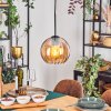 Koyoto lampa wisząca, kula świetlna, lampa wisząca 20 cm bursztynowy, 1-punktowy