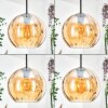 Koyoto lampa wisząca, kula świetlna, lampa wisząca bursztynowy, 1-punktowy