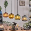 Koyoto lampa wisząca, kula świetlna, lampa wisząca niebeieski, złoty, zielony, miedziany, 4-punktowe