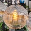 Koyoto lampa wisząca, kula świetlna, lampa wisząca bursztynowy, przezroczysty, przydymiony, 4-punktowe