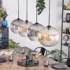 Koyoto lampa wisząca, kula świetlna, lampa wisząca bursztynowy, przezroczysty, przydymiony, 4-punktowe