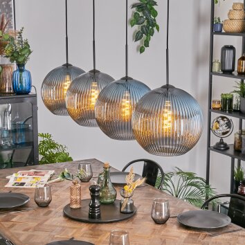 Koyoto Lampa wisząca, Kula świetlna, Lampa wisząca Niebeieski, 4-punktowe