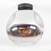 Ripoll lampa sufitowa, kula świetlna chrom, przezroczysty, przydymiony, 1-punktowy