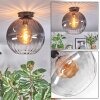 Koyoto lampa sufitowa, kula świetlna 30 cm przezroczysty, przydymiony, 1-punktowy