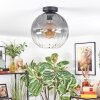 Koyoto lampa sufitowa, kula świetlna 30 cm przezroczysty, przydymiony, 1-punktowy