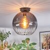 Koyoto lampa sufitowa, kula świetlna 30 cm przezroczysty, przydymiony, 1-punktowy