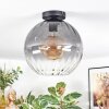 Koyoto lampa sufitowa, kula świetlna 30 cm przezroczysty, przydymiony, 1-punktowy