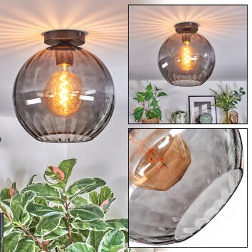 Koyoto Lampa sufitowa, Kula świetlna 30 cm Przydymiony, 1-punktowy
