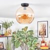 Koyoto lampa sufitowa, kula świetlna 30 cm bursztynowy, 1-punktowy