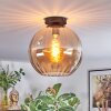 Koyoto lampa sufitowa, kula świetlna 30 cm bursztynowy, 1-punktowy