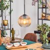 Koyoto lampa wisząca, kula świetlna, lampa wisząca 20 cm bursztynowy, przezroczysty, 1-punktowy