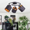 Alsen lampa sufitowa, spot sufitowy czarny, 3-punktowe