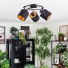 Alsen lampa sufitowa, spot sufitowy czarny, 3-punktowe