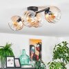 Koyoto lampa sufitowa, kula świetlna bursztynowy, przezroczysty, 4-punktowe