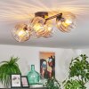 Koyoto lampa sufitowa, kula świetlna bursztynowy, przezroczysty, 4-punktowe
