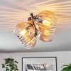 Koyoto lampa sufitowa, kula świetlna bursztynowy, przezroczysty, 4-punktowe