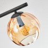Koyoto Lampa sufitowa, Kula świetlna W kolorze bursztynu, 4-punktowe