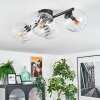 Koyoto lampa sufitowa, kula świetlna przezroczysty, 4-punktowe
