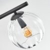 Koyoto lampa sufitowa, kula świetlna przezroczysty, 4-punktowe