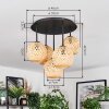 Basto lampa sufitowa, kula świetlna naturalny, 5-punktowe